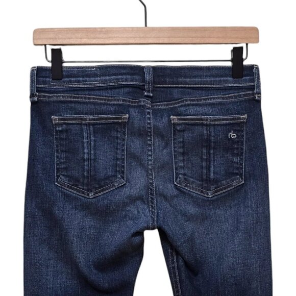 Rag & Bone Mid-Rise Skinny Jeans in Clean Charin Sz 27 - Picture 3 of 9